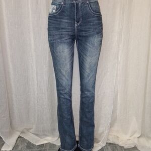 CATO premium Classic Blue Boot Cut Women's Jeans Size  8